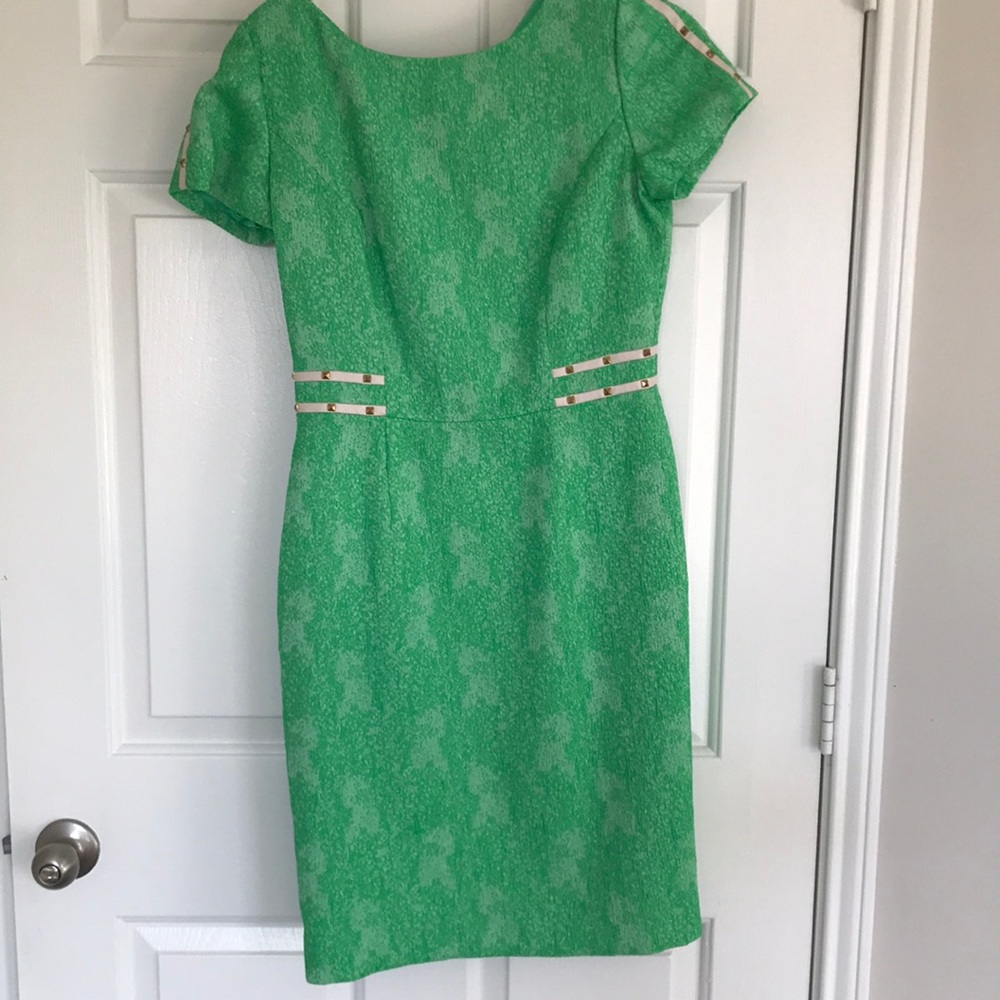 Funky knee length dress with gold studs